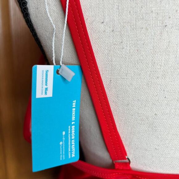 Summer Mae Red Tankini Top Size 2XL - Picture 6 of 6